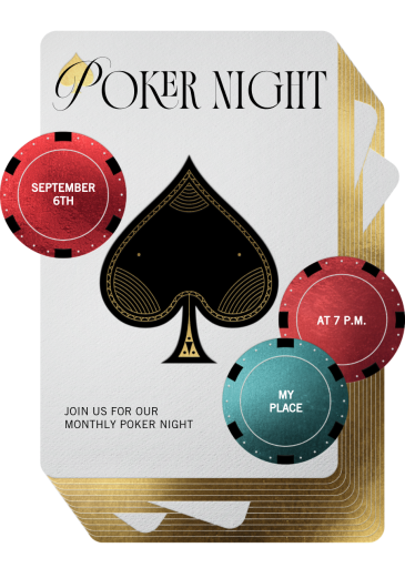 All In - Game Night Invitation by Paperless Post