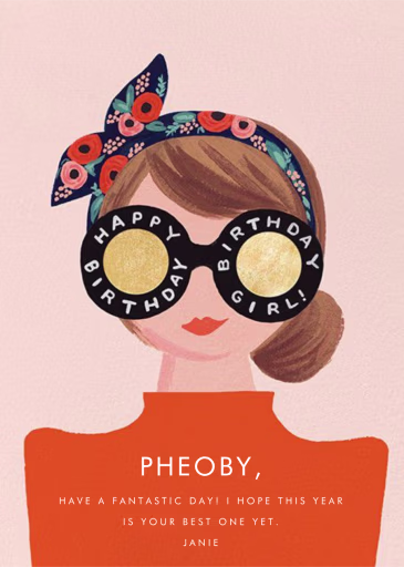 Birthday Shades - Birthday Card by Rifle Paper Co.