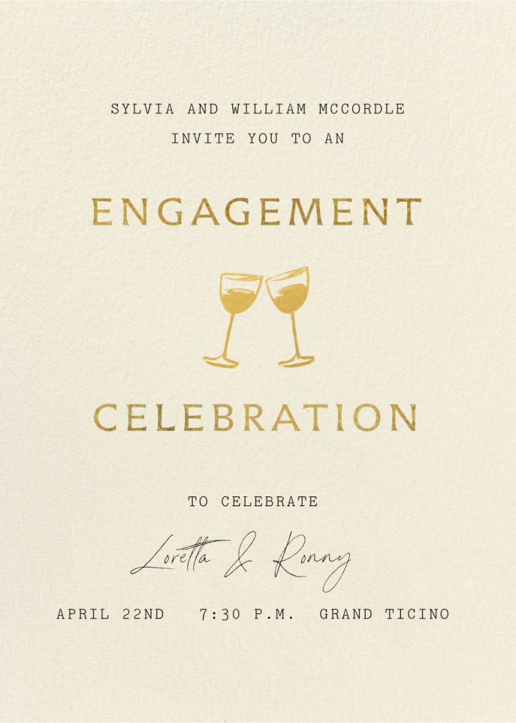 Make a Toast Invitation