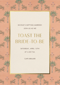 Tiger Party - Bridal Shower Invitation by Schumacher