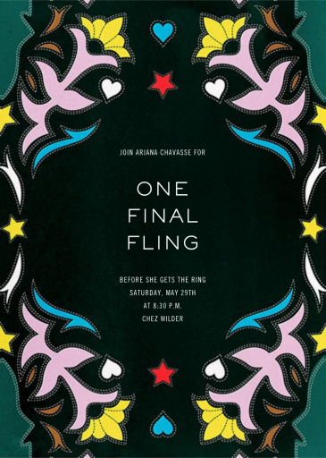 Showmanship - Invitation by Mary Katrantzou