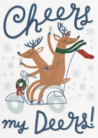 Cheers Deers - Christmas Card by Hello!Lucky