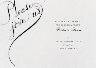 Please Join Us Horizontal by Bernard Maisner