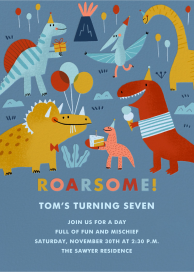 Roaring Good Time - Birthday Invitation by Hello!Lucky