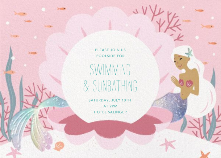 Mermaid Cove - Pool Party Invitation by Paperless Post