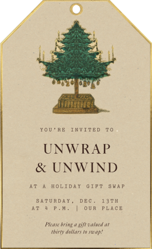 Vintage Gift Tag - Invitation by John Derian