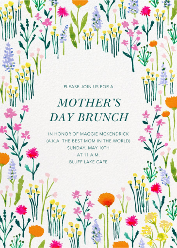 Wild Blooms - Mother's Day Invitation by Paperless Post