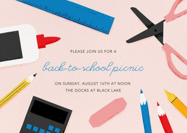 Bookbag Essentials - School Event Invitation by Paperless Post