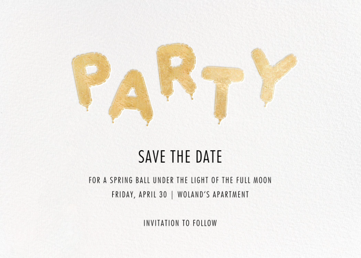 Mylar Party by Paperless Post