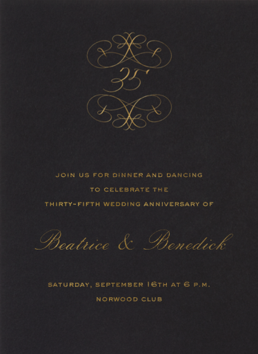 Numbers - Celebration Invitation by Bernard Maisner