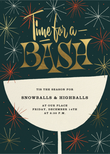 Time for a Bash Cocktail - Invitation by Paperless Post