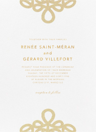 Love Knots - Printable Invitation by Oscar de la Renta