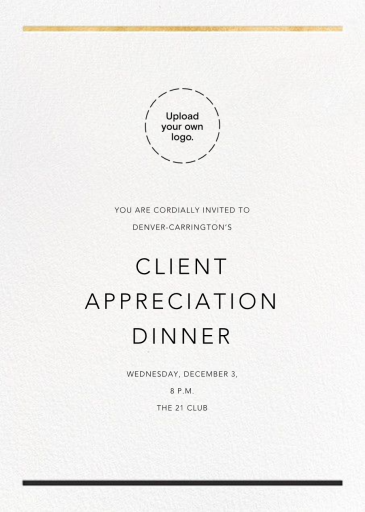 Minimal Foil Border - Business Event Invitation by Paperless Post