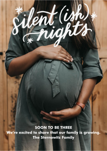 Silentish Nights - Pregnancy Announcement by Paper Source