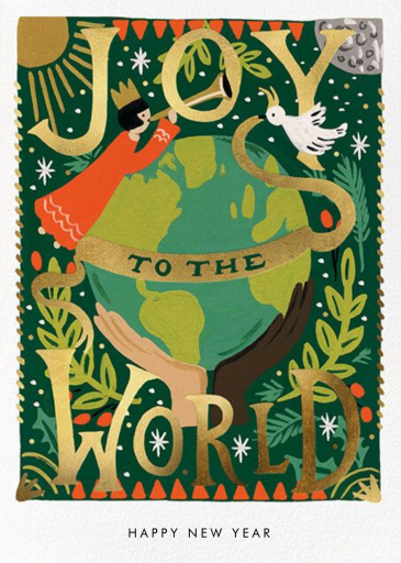 Joyful World - Holiday Card by Rifle Paper Co.