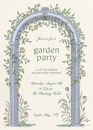 Garden Arch - Party Invitation by Paperless Post