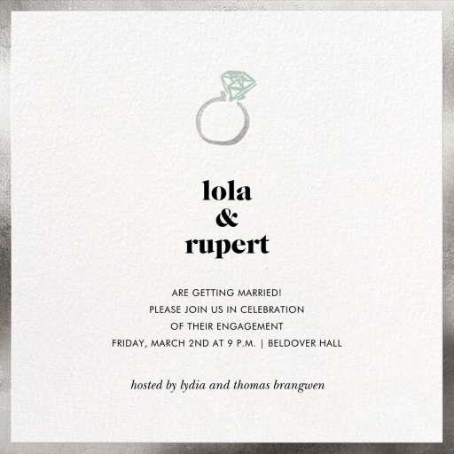 Ring Ring - Engagement Party Invitation by kate spade new york
