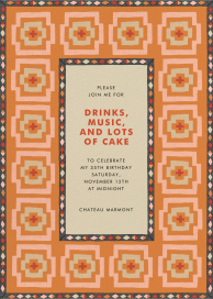 Geometric Patterned Border by Jungalow