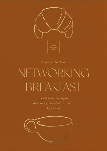 Petit Dejeuner - Networking Event Invitation by Paperless Post