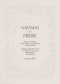 Embossed Vines - Wedding Invitation by Paperless Post