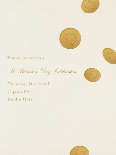 Gold Coins - Invitation by Paperless Post