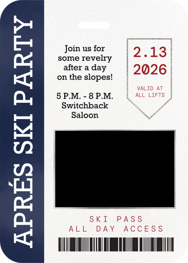 Lift Pass - Sports Invitation by Paperless Post
