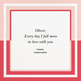 Colorblocked Border - Greeting Card by kate spade new york