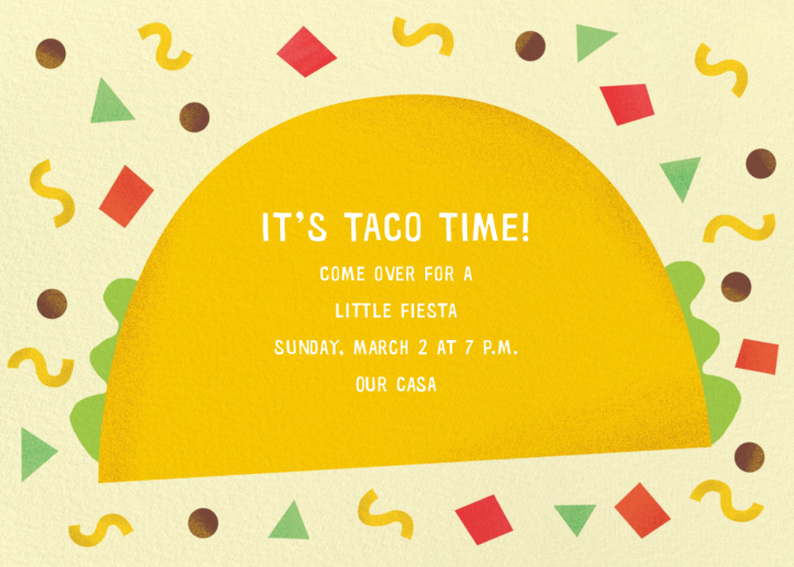 Taco Placeros - Invitation by Paperless Post