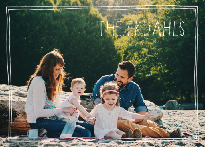 Double Hand Drawn Bordered - Stationery by Linda and Harriett