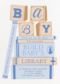 Baby's Library - Baby Shower Invitation by Paperless Post