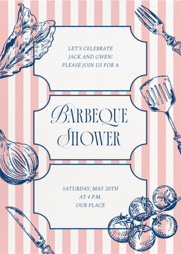 Barbecue Ingredients - Bridal Shower Invitation by Paperless Post