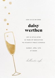 Champagne Flute - Business Invitation by Paperless Post