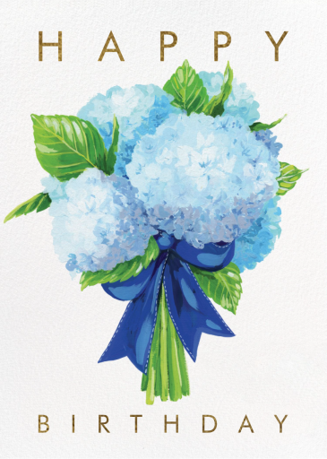 Hydrangea Bouquet - Birthday Card by 2021 Co.