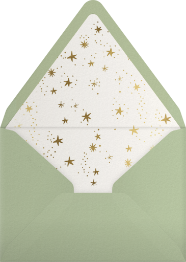 Ribbon Frame Christmas Party Invitation Envelope