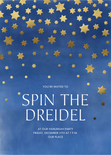 Starry Sky - Hanukkah Invitation by Paperless Post