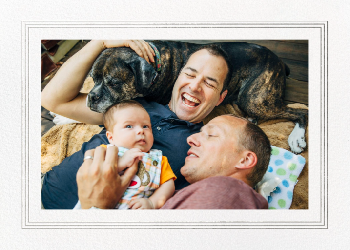 Triple Interior Border (Photo) - Holiday Card by Paperless Post