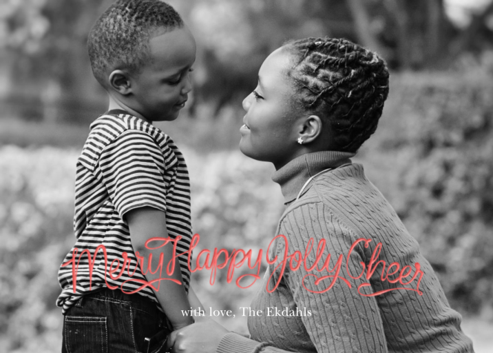 Merry Happy Jolly Cheer - Greeting Card by Paperless Post