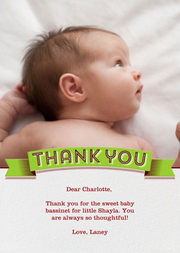 Thank You Banner - Thank You Card by Paperless Post