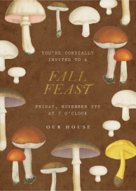 Mushroom Harvest - Party Invitation by John Derian