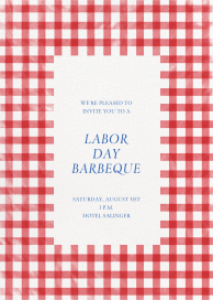Vichy Check - Labor Day Invitation by Paperless Post