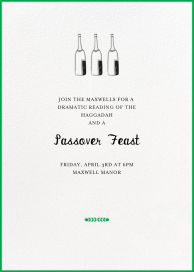 Bubbly for All - Passover Invitation by Mr. Boddington's Studio