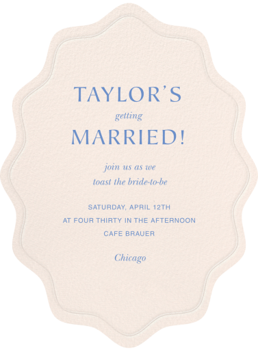 Embossed Cutout - Bridal Shower Invitation by Paperless Post