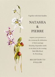 Floating Orchids - Wedding Invitation by Oscar de la Renta