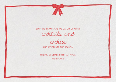 Red Party Bow by Linda and Harriett