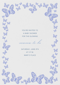 Butterfly Border - Baby Shower Invitation by Bernard Maisner
