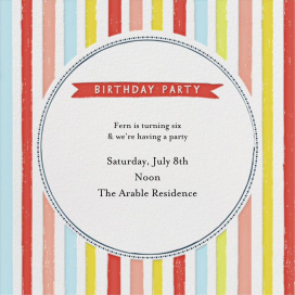 Rainbow Ice Cream - First Birthday Invitation by Mr. Boddington's Studio