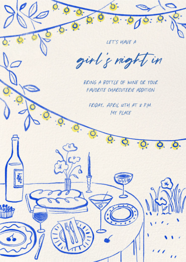Under the Lights - Girls' Night Invitation by Paperless Post