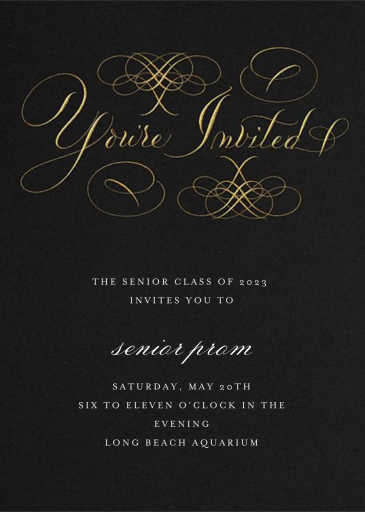 You're Invited - Prom Invitation by Bernard Maisner
