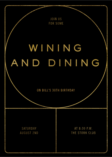 Golden Ratio (Customizable Template) - Invitation by Paperless Post