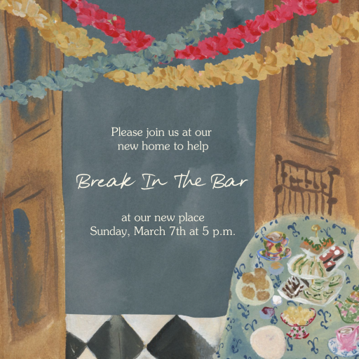 Twilight Toast - Housewarming Invitation by Tara Roma Gill